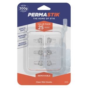 Permastik Clear Mini Clips - 25 Piece Value Pack