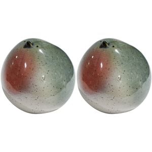 2PK LVD Ceramic Birdie Ornament Large Decorative Home Decor Olive
