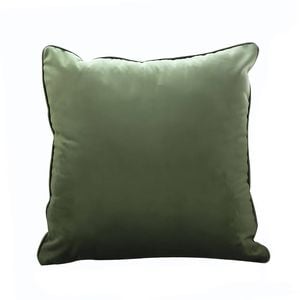 SOGA 45cm Subtle Army Green Foliage Velvet Throw Pillow