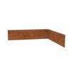 TerraForm 75mmH x 305mmW - 1.60mm Gauge Corten Steel Corner Inside