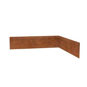 TerraForm 75mmH x 305mmW - 1.60mm Gauge Corten Steel Corner Inside