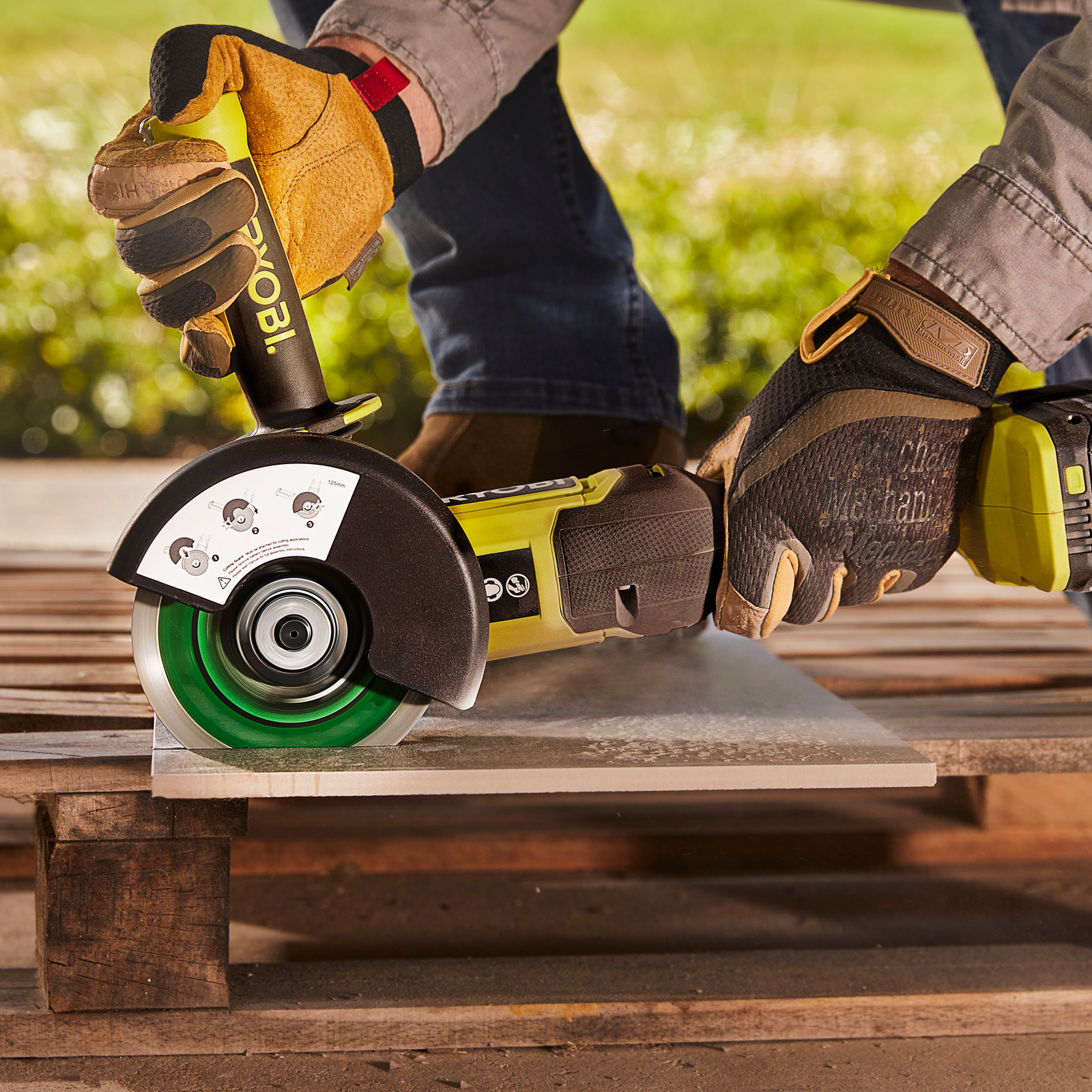 Ryobi 18V ONE+ 125mm Angle Grinder Tool Only Bunnings New Zealand