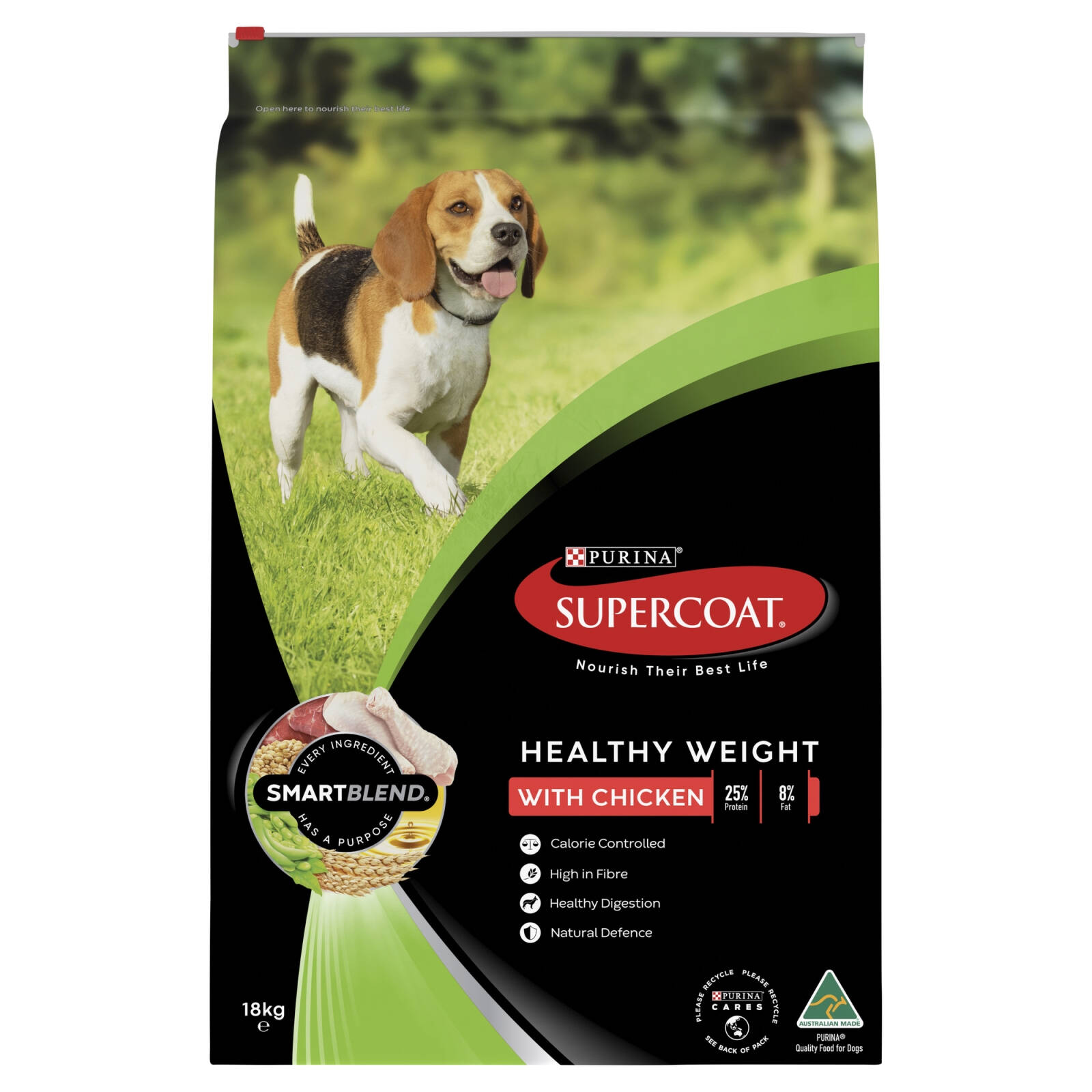 Supercoat 18kg Chicken Healthy Weight Adult Dog Dry Food