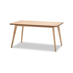 Bruno 150cm Natural Ash Wood Rectangular Dining Table