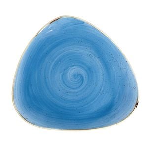 Churchill Stonecast Triangle Plate Cornflower Blue 311mm 6 Pack
