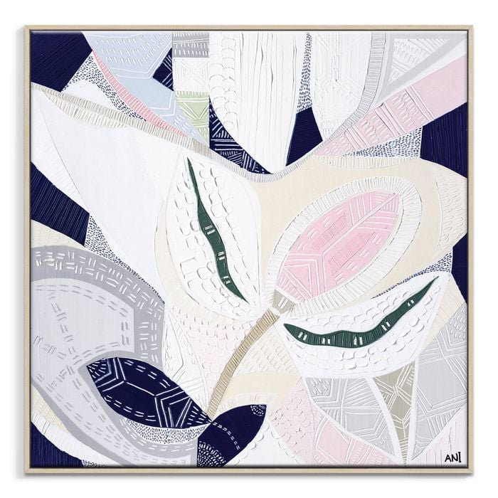 Artist Lane "Wild Flower Ranges 1 " by Ani Ipradjian - 102x102cm Timber Framed Canvas