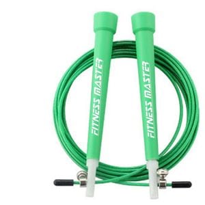 Fitness Master 3m Adjustable Steel Jump Rope Pvc Handles Cardio Boxing Crossfit Training