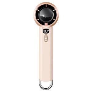 Catzon Portable Handheld Fan with 1-100 Adjustable Speed-Beige