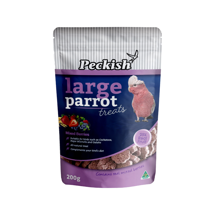 Peckish 200g Large Parrot Treats Mixed Berries