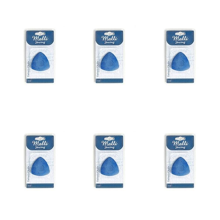 6pk Malli Tailors Dressmaker's Sewing Chalk Fabric Marking Tool 6cm Assorted