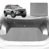 6D Diamond Car Boot Mat for Ford Everest UA 2022-Current-(3rd Row folded/5 seater)-Cargo Mat-Grey-Outback GT