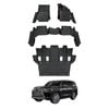 AUSGO 3-Row Set Car Floor Mats for LEXUS LX Series LX500d LX600 2021-Onwards 7-Seat Floor Liners