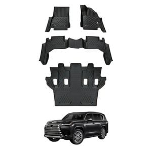 AUSGO 3-Row Set Car Floor Mats for LEXUS LX Series LX500d LX600 2021-Onwards 7-Seat Floor Liners
