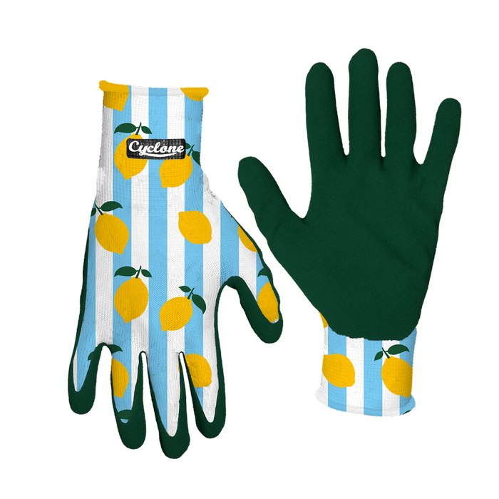 Cyclone Kids Medium Lemon Garden Gloves