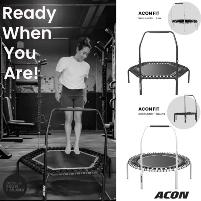 ACON Fit 44in Round Rebounder Fitness Trampoline with