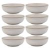 8PK Ecology Stoneware Dinnerware Element Bowl 18cm Blanc