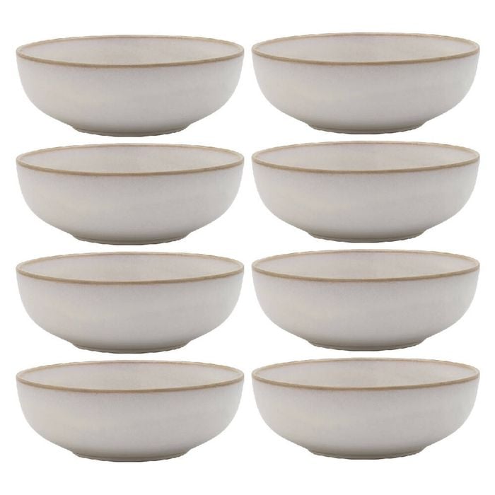 8PK Ecology Stoneware Dinnerware Element Bowl 18cm Blanc
