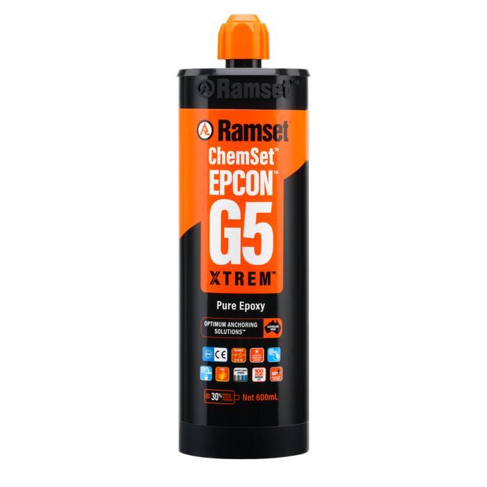 Ramset 600ml ChemSet EPCOM G5 Xtrem Ultimate Heavy Duty Pure Epoxy