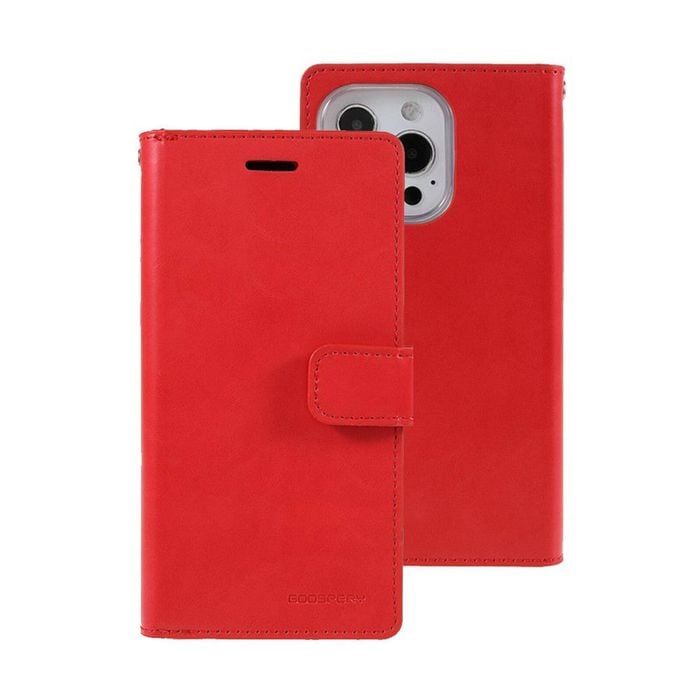 Goospery Mansoor Diary for iPhone 15 Pro Max - Red