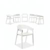 Selena 6pc Set Dining Chair Scandinavian White