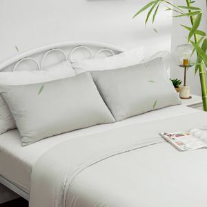 LINENOVA 100% Bamboo Pillow cases Slip Cover Pillowcase - Sage green King