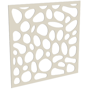 ProtectorAl 300-1200 x 300-1200mm Surfmist Riverstone Unframed Solid Aluminium Decorative Panel