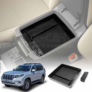 Centre Console Armrest Organizer Tray for Toyota Prado 150 Series 2009-2024 Storage Box