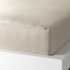 280TC Taupe Polyester Cotton Fitted Sheet King Single 33cm Wall