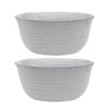 2x Ecology Ottawa 20cm Stoneware Laksa Noodle/Pasta Rice/Soup Bowl Orchid White