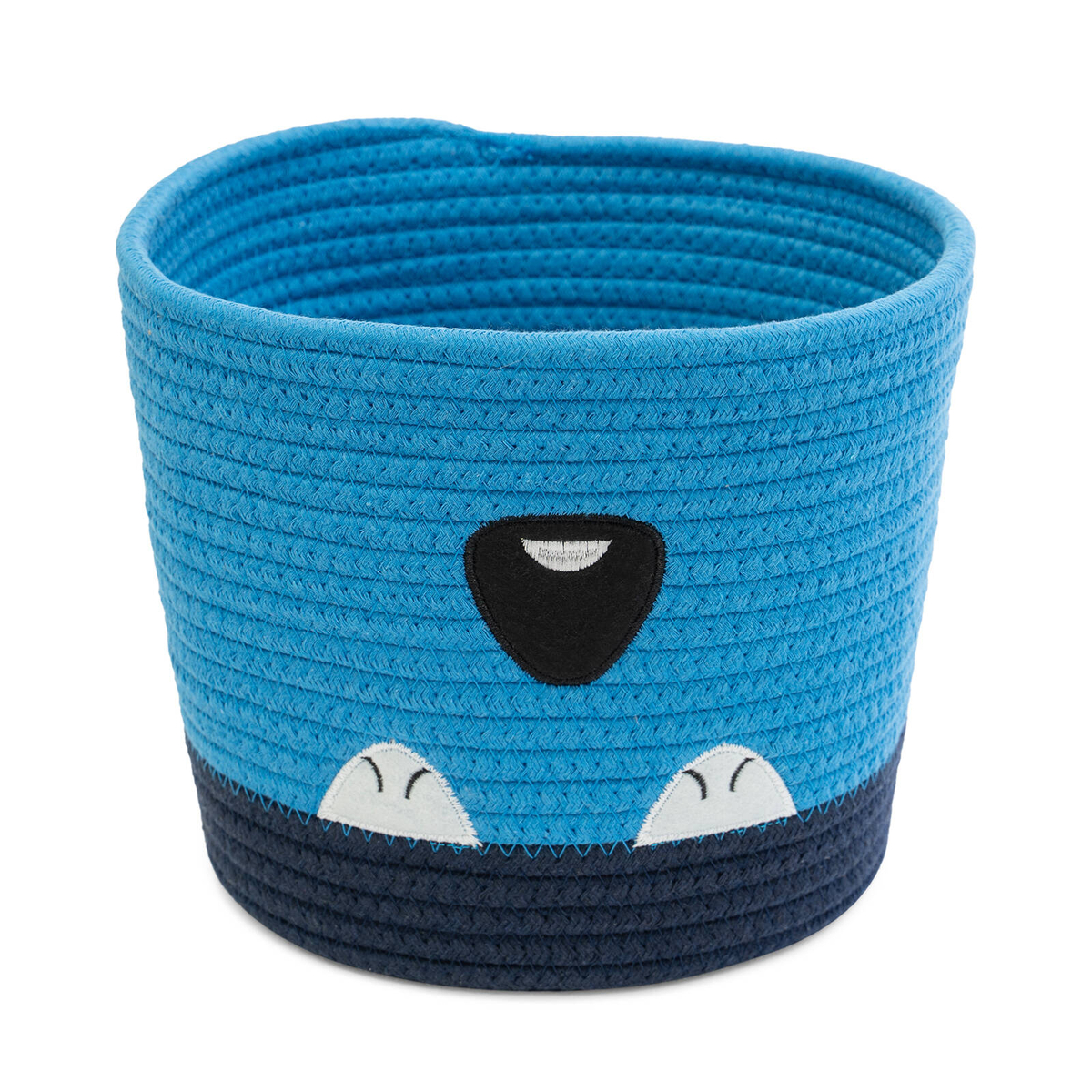 All Set Cotton Rope Basket Blue Buster - Bunnings Australia