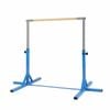 Costway Kid Training Gymnastics Bar Junior Horizontal Crossbar Adjustable Height -blue