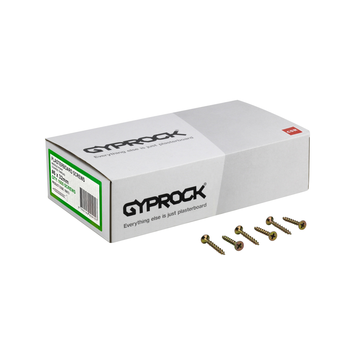 CSR Gyprock 32mm Coarse Needle Point Plasterboard Screws - 1000 Pack ...