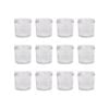 Argon Tableware 130ml Glass Jam Jars With No Lids - Set Of 12 Empty Screw Top Kitchen Storage Preserving Jar