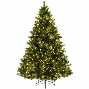 P&P Green 1.8m Pre Lit Christmas Tree with 1980 LEDs, 765 Tips and 8 Lighting Modes for Decors