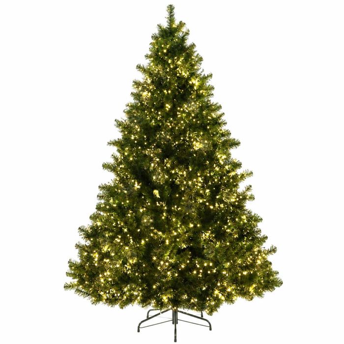 P&P Green 1.8m Pre Lit Christmas Tree with 1980 LEDs, 765 Tips and 8 Lighting Modes for Decors