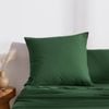 Dreamaker Superfine Washed Microfibre European Pillowcase Hunter Green