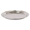 Argon Tableware 35.5cm Serving Platter - Stainless Steel Chrome Dinner Tray Round Tray Plate Large Appetizer Serving Dishes