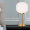 Telbix Antique Gold/Opal Matt Bobo Table Lamp