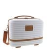 Pierre Cardin Beauty Case Hard Shell Makeup Cosmetic Organizer Travel in White