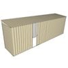 Build-A-Shed 1.2 x 6.0 x 2.0m Skillion Single Sliding Side Door Shed - Cream