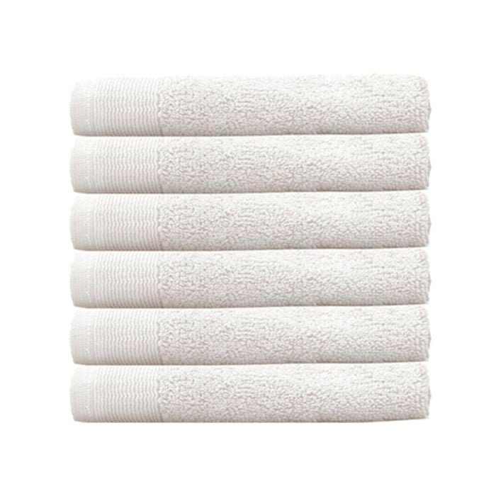 Elvire Face Washer 6 Pack Ivory