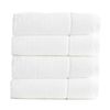 4x Renee Taylor Cambridge 650GSM Textured Waffle 70x140cm Bath Towel Cotton Snow