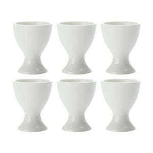 6pk Maxwell & Williams Basics Egg Cup Dishwasher And Mirowave Safe - White