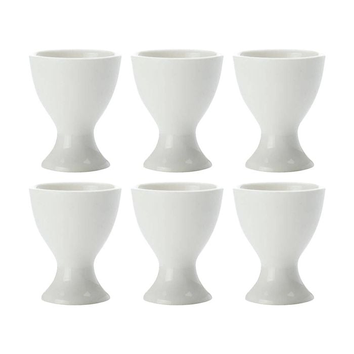 6pk Maxwell & Williams Basics Egg Cup Dishwasher And Mirowave Safe - White