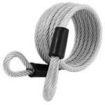 Master Lock 6mm x 1.8m Looped Self Coil Cable