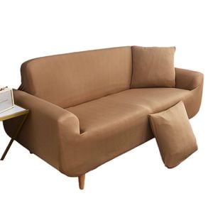 Catzon 2 Seater Stretch Sofa Cover Non-slip Polyester Printing Elastic Bottom