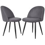 ALFORDSON Dining Chairs Velvet x2