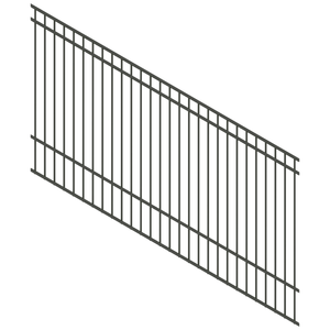 ProtectorAl 1201-2400W x 1200H Woodland Grey DTR All Up Pool Fence Panel Raked 16-30º
