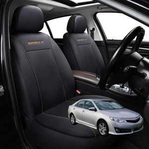Car Seat Cover for Toyota Camry 2012 - 2017 (XV50) - Black-Front Only