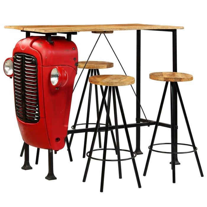 vidaXL Bar Set 5 Piece 120x60x107 cm Chair Furniture